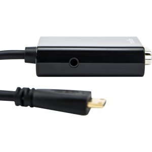 Rocstor Y10A185-B1 6in Mini Hdmi To Vga Adapter