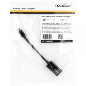 Rocstor Y10A239-B1 Mini Displayport To Hdmi Adapt