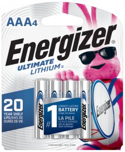 Energizer L92BP-4 Ultimate Lithium Battery - For General Purpose - Aaa