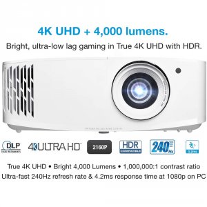 Optoma UHD38 4k 4000l Lamp Based Proj