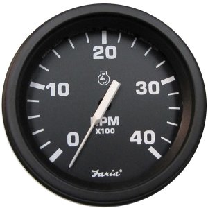 Faria R43000 Faria 4 Heavy-duty Tachometer (4000 Rpm) (diesel) Mag Pic