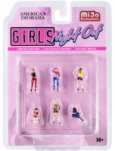 American 76477 Girls Night Out 6 Piece Diecast Figurine Set For 164 Sc