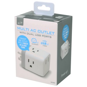 Dpi IAC50W Ac Cube With 3-ac2usb Sockets