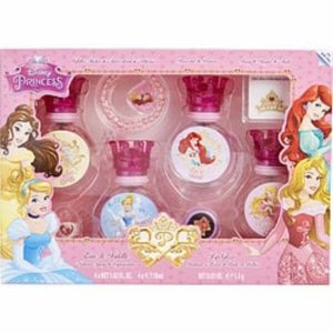 Disney 275932 Edt Spray 4 X 1 Oz  Lip Gloss  Glitter Stickers  Bracele