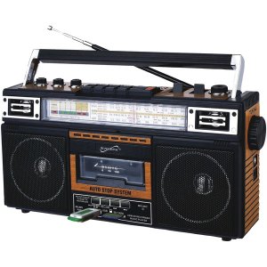 Supersonic SC-3201BT-WD Sc-3201bt-wd Retro 4-band Radio And Cassette P