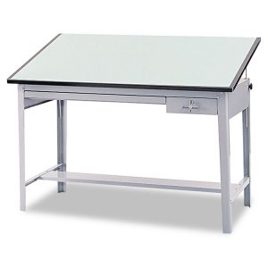 Safco CW70841 Safco Precision Drafting Table Top - Green Rectangle, Me