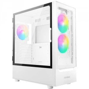 Antec NX410 W Cs Nx410 W Mid Tower Tempered Glass 2x140mm Argb Fan Whi