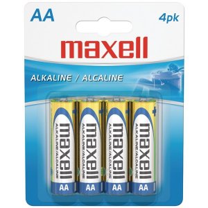 Maxell 723465 (r)  - Lr64bp Alkaline Batteries (aa; 4 Pk; Carded)