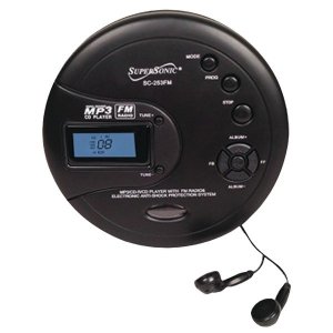 Supersonic SC-253 Sc-253fm Personal Mp3cd Player With Fm Radio