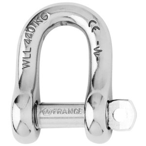 Wichard 01401 Wichard Captive Pin D Shackle - Diameter 4mm - 532