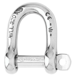 Wichard 01202 Wichard Self-locking D Shackle - Diameter 5mm - 316