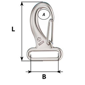 Wichard 02284 Wichard Webbing Snap Hook - 30mm - Length 60mm