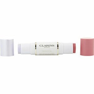 Clarins 359227 Glow 2 Go Blush  Highlighter Duo Stick -  01 Glowy Pink