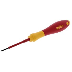 Wiha 32005 Wiha Soffinish Insulated Slotted Screwdriver 2.0mm 60mm