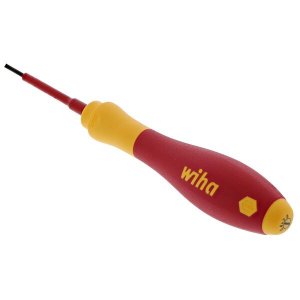 Wiha 32005 Wiha Soffinish Insulated Slotted Screwdriver 2.0mm 60mm