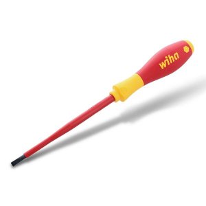 Wiha 32024 Wiha Insulated Softfinish Slotted Screwdriver 4.5mm X 125mm