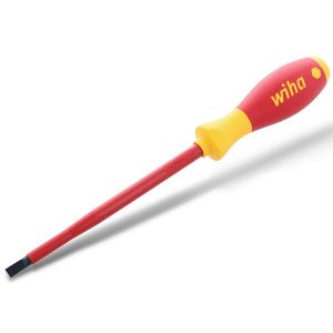 Wiha 32039 Wiha Insulated Softfinish Slotted Screwdriver 6.5mm X 150mm