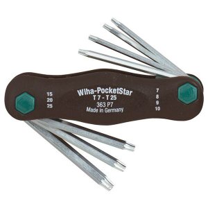 Wiha 36396 Wiha Torx Pocketstar Fold Out Set - 7 Piece Set