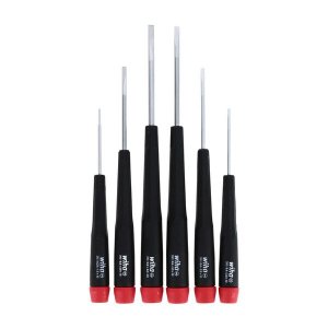 Wiha 26090 Wiha Precision Slotted Metric Screwdriver Set - 6 Piece Set