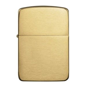 Zippo Zippo 1941 Replica Brushed     Brass Lighter 1941b