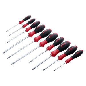 Wiha 30290 Wiha Softfinish Slottedphillipssquare Screwdriver - 10 Piec