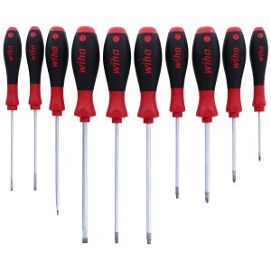 Wiha 30290 Wiha Softfinish Slottedphillipssquare Screwdriver - 10 Piec