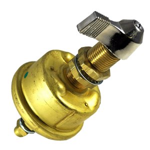 Cole CW69453 Single Pole Brass Marine Battery Switch - 175 Amp - Conti