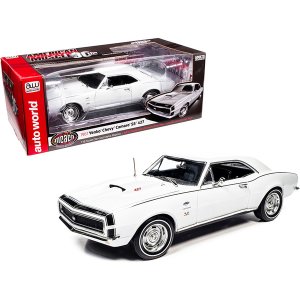 Autoworld AMM1261 1967 Chevrolet Camaro Ss 427 Yenko Hardtop Ermine Wh