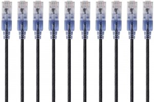 Monoprice 115157 Slimrun Cat6a Ethernet Patch Cable   Snagless Rj45 Ut