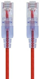 Monoprice 116344 Cat6a Ethernet Patch Cable   5 Feet   Red  10 Pack  S