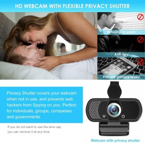 Xpcam XPCAM A9 Webcam Hd Webcam 1080p With Privacy Shutter And Tripod 