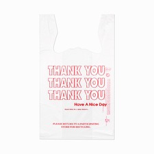 Inteplast IBS THW1VAL Inteplast T-shirt Bags - 11.50 Width X 21 Length