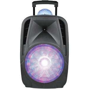 Iq IQ-6112DJBT-BK Iq-6112djbt-bk 12-inch Light-up Portable Bluetooth D