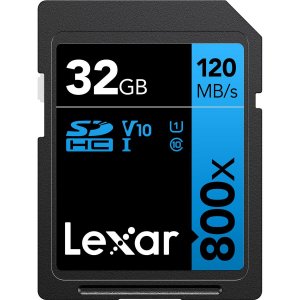 Lexar LSD0800032G-BNNNU High-performance Sdhc Memory Card, 800x, 32gb,