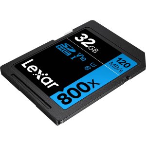 Lexar LSD0800032G-BNNNU High-performance Sdhc Memory Card, 800x, 32gb,