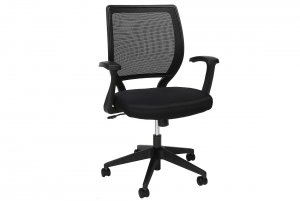 Hon BSX VL521VA10 Hon Mesh Mid-back Task Chair - Black Fabric Seat - B