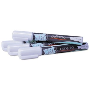 Deflecto DEF SMA510V4 Wet Erase Markers - Chisel Marker Point Style - 