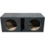 Qpower QBASS10 Bass10 Empty Woofer Box ; (2)10; Slot Ported