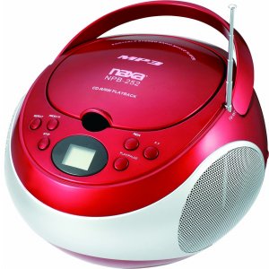 Naxa RA20144 Naxa Portable Mp3cd Player With Amfm Stereo Radio- Red