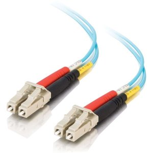 C2g 01117 15m Lc-lc 10gb 50125 Duplex Multimode Om3 Fiber Cable - Aqua