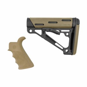 Hogue 15356 Ar15 M16 Kit Grip And Collapsible Buttstock Dark Earth