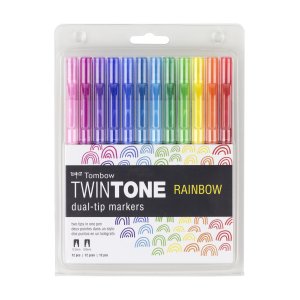 American 61526 Marker,twintone,12pk,ast