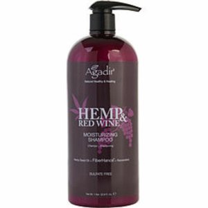 Agadir 385908 Hemp  Red Wine Moisturizing Shampoo - 32 Oz