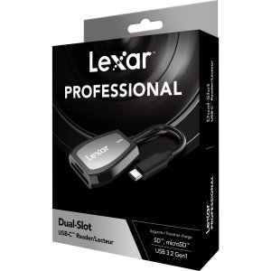 Lexar LRW470U-RNHNU Professional Usb Type-c Dual-slot Card Reader