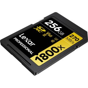 Lexar LSD1800256G-B2NNU Professional Sdxc Memory Card, 1800x 256gb, Cl