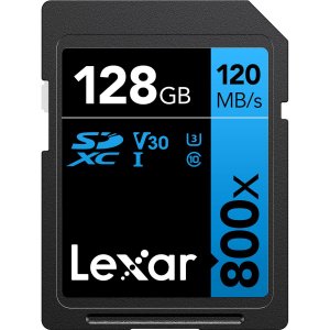 Lexar LSD0800128G-BNNNU High-performance Sdxc Memory Card, 800x, 128gb