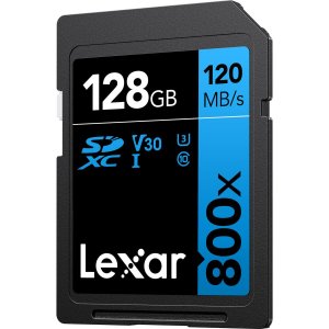 Lexar LSD0800128G-BNNNU High-performance Sdxc Memory Card, 800x, 128gb