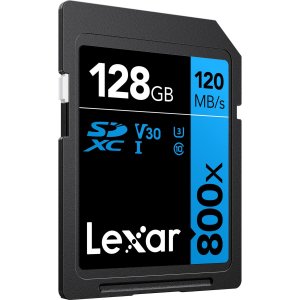 Lexar LSD0800128G-BNNNU High-performance Sdxc Memory Card, 800x, 128gb