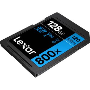 Lexar LSD0800128G-BNNNU High-performance Sdxc Memory Card, 800x, 128gb