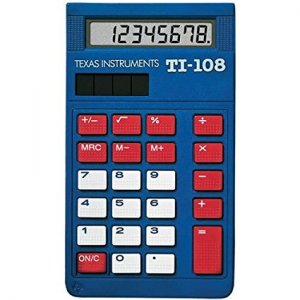 Texas TI-108TK , Ti-108tk, Simple Calculator 10pk